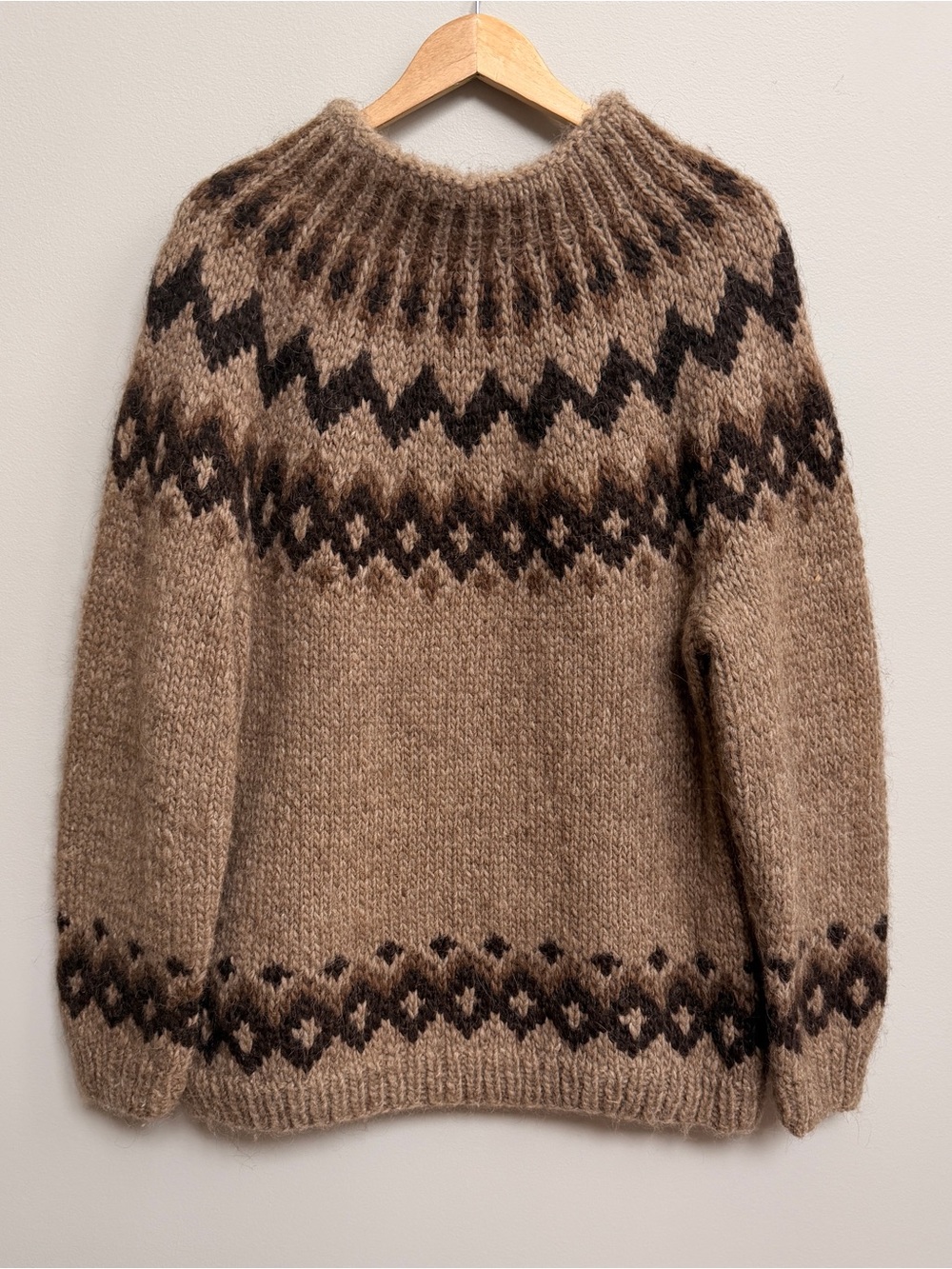 Vintage unisex Nordic style Wool Sweater